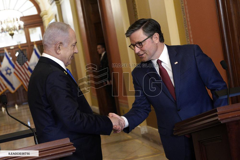 Benjamin Netanyahu on Captiol Hill - Washington