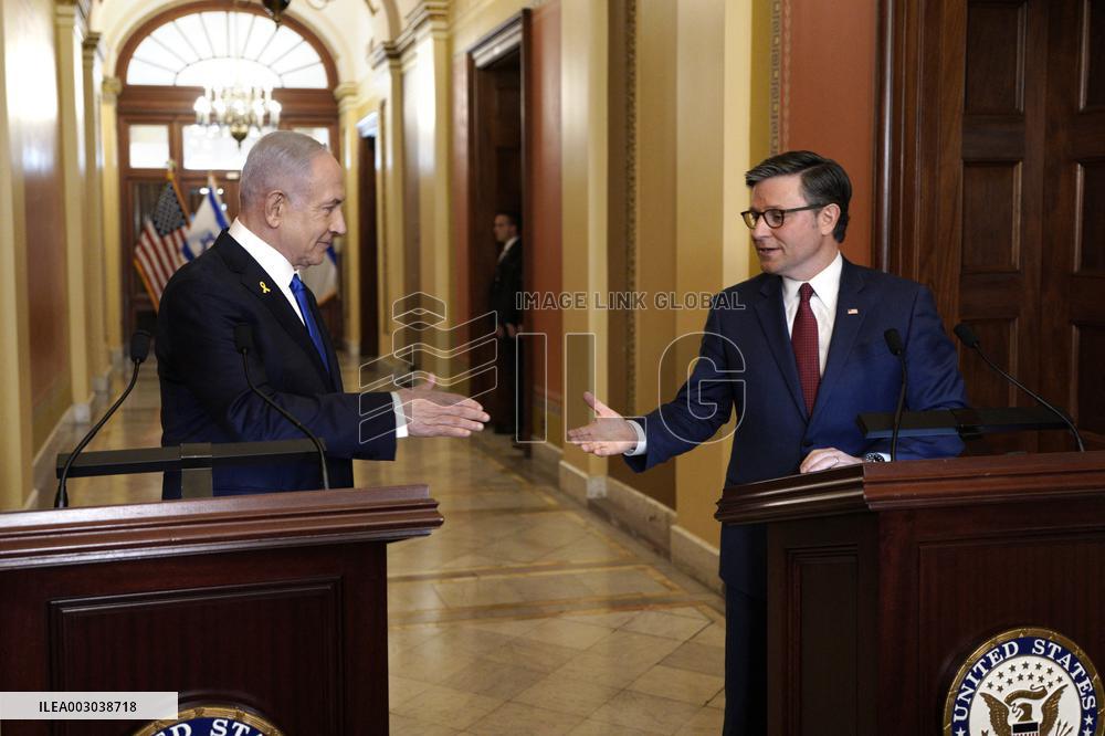 Benjamin Netanyahu on Captiol Hill - Washington