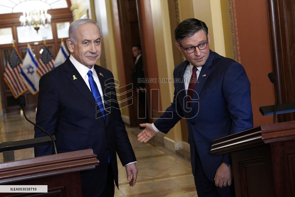 Benjamin Netanyahu on Captiol Hill - Washington