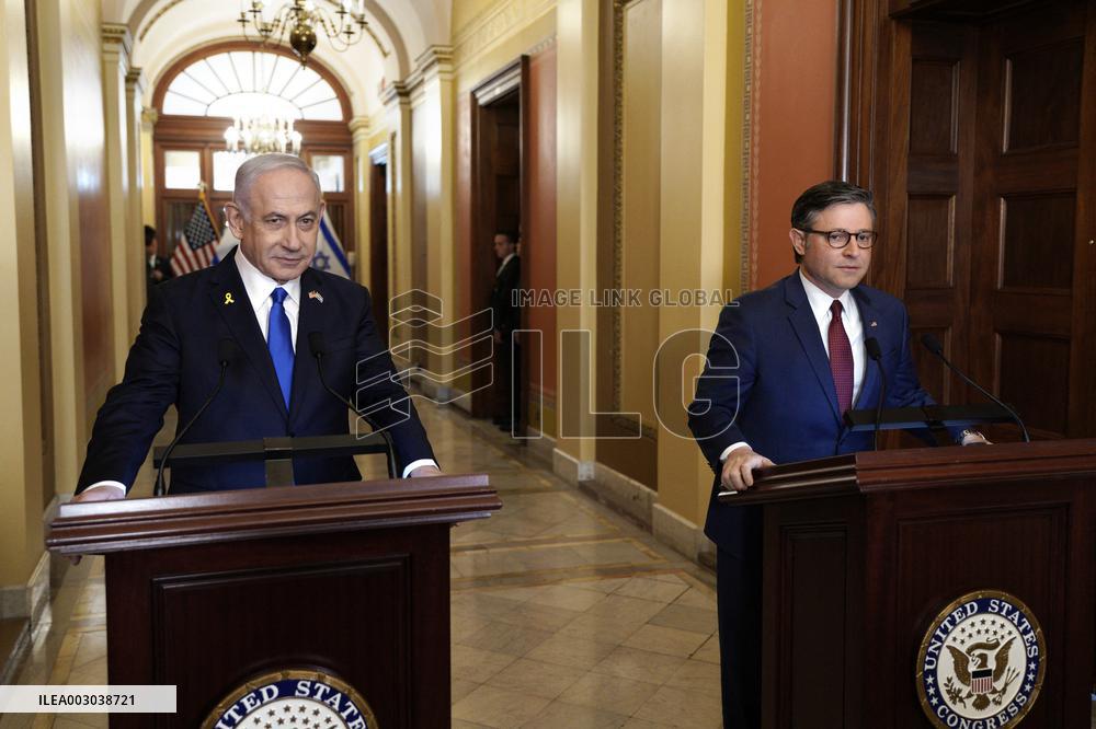 Benjamin Netanyahu on Captiol Hill - Washington
