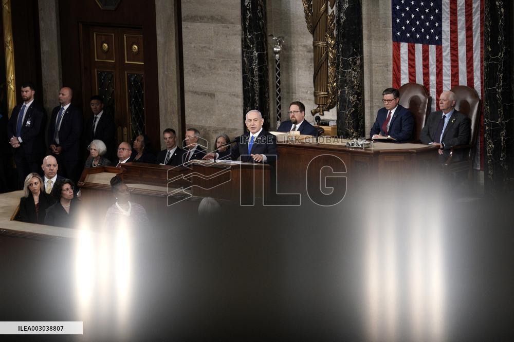 Benjamin Netanyahu on Captiol Hill - Washington