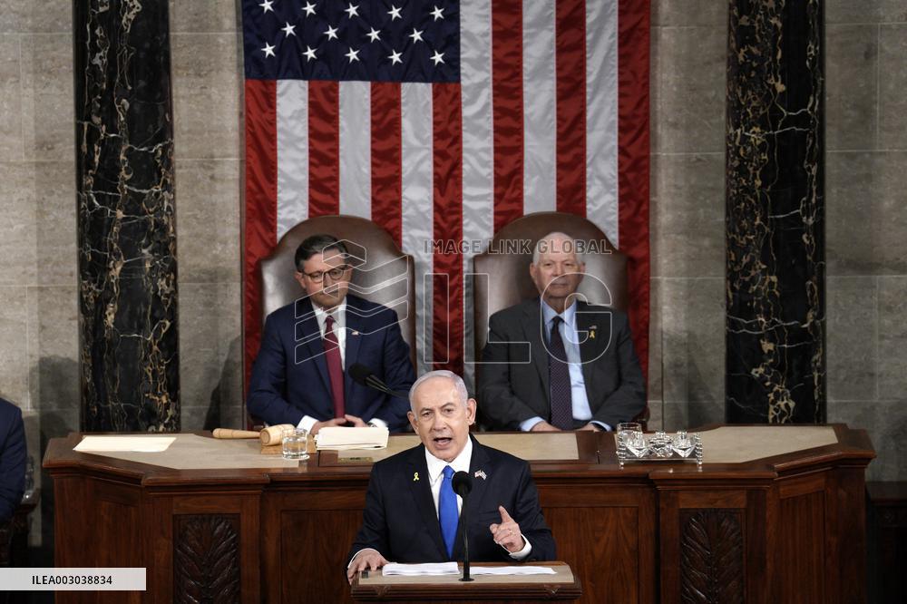 Benjamin Netanyahu on Captiol Hill - Washington