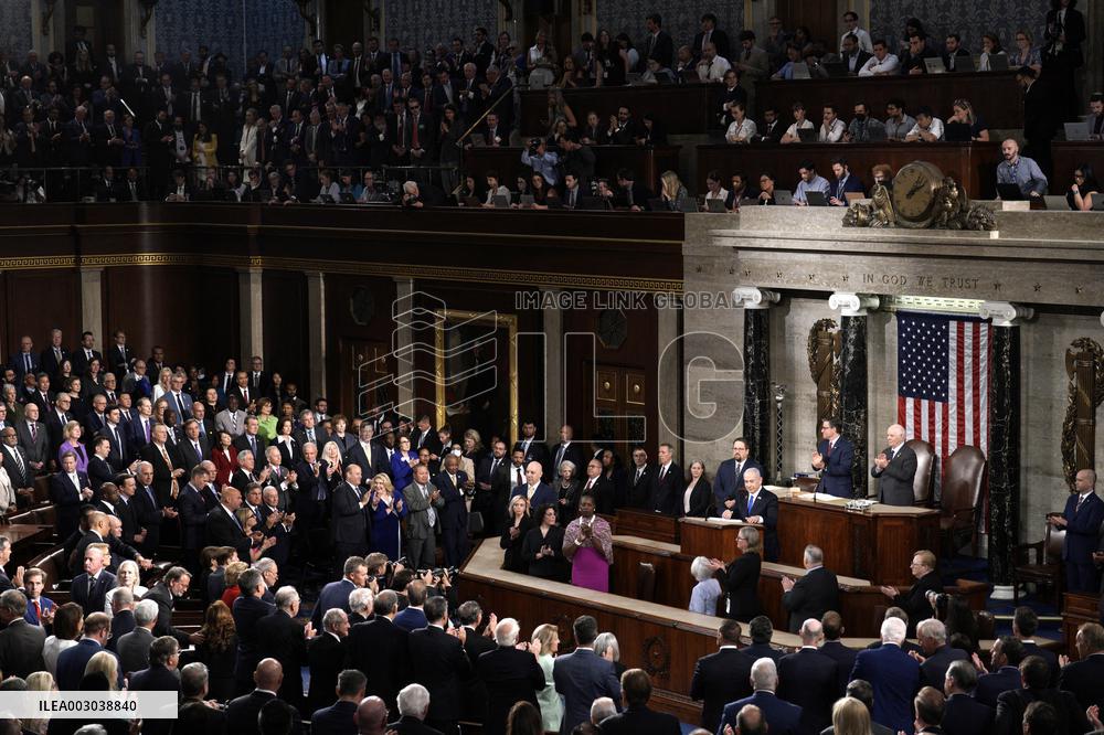 Benjamin Netanyahu on Captiol Hill - Washington