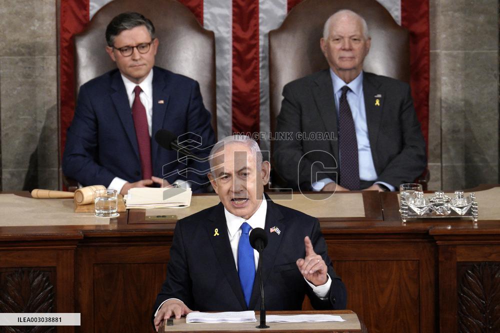 Benjamin Netanyahu on Captiol Hill - Washington