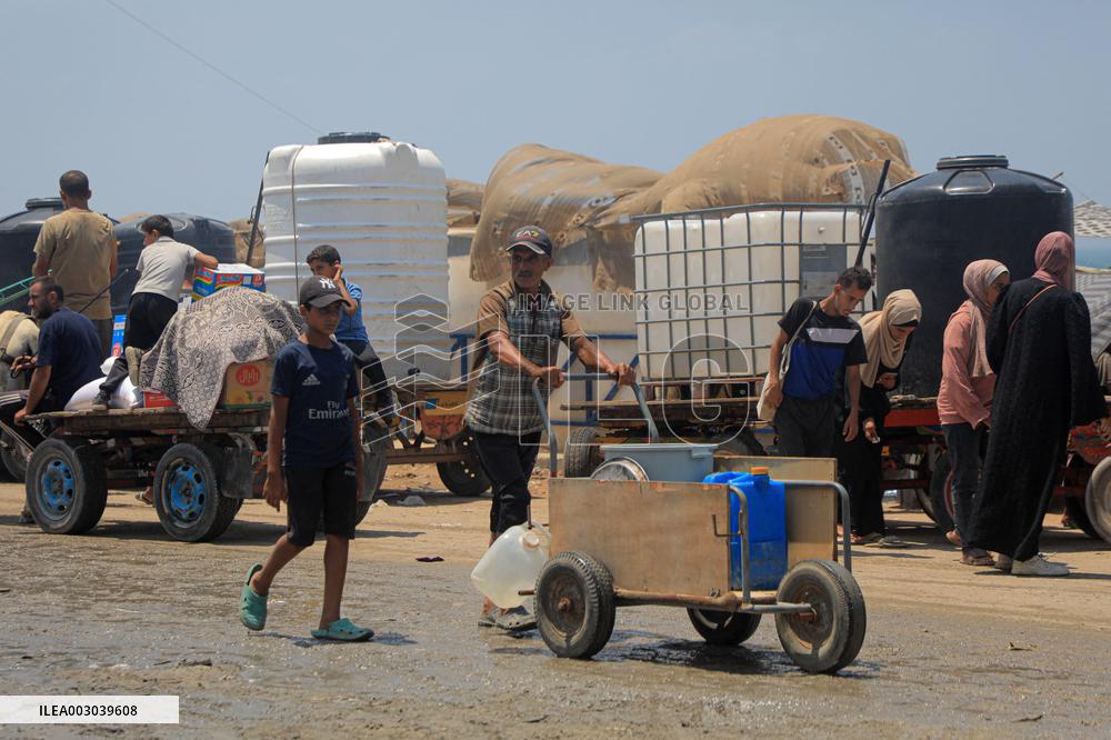 MIDEAST-GAZA-DEIR AL-BALAH-SEAWATER DESALINATION PLANT