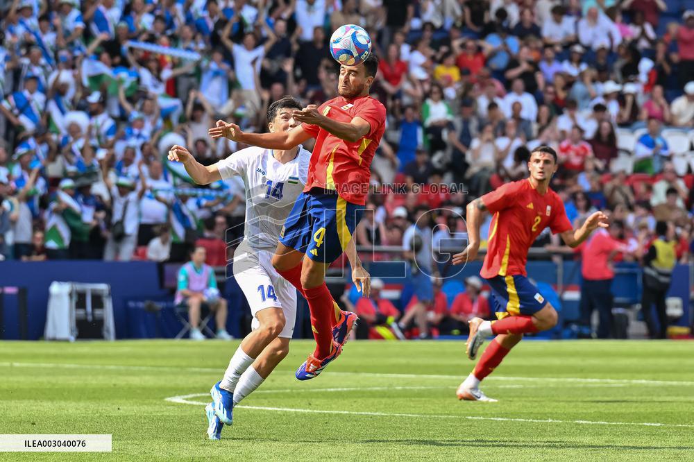 Paris 2024 - Uzbekistan v Spain