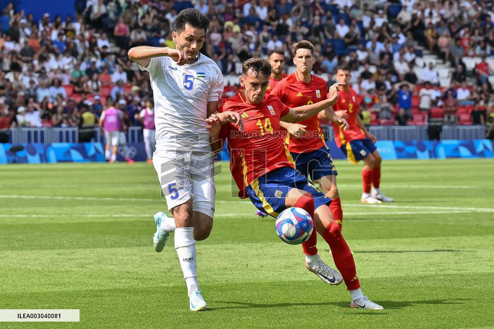 Paris 2024 - Uzbekistan v Spain