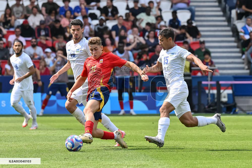 Paris 2024 - Uzbekistan v Spain