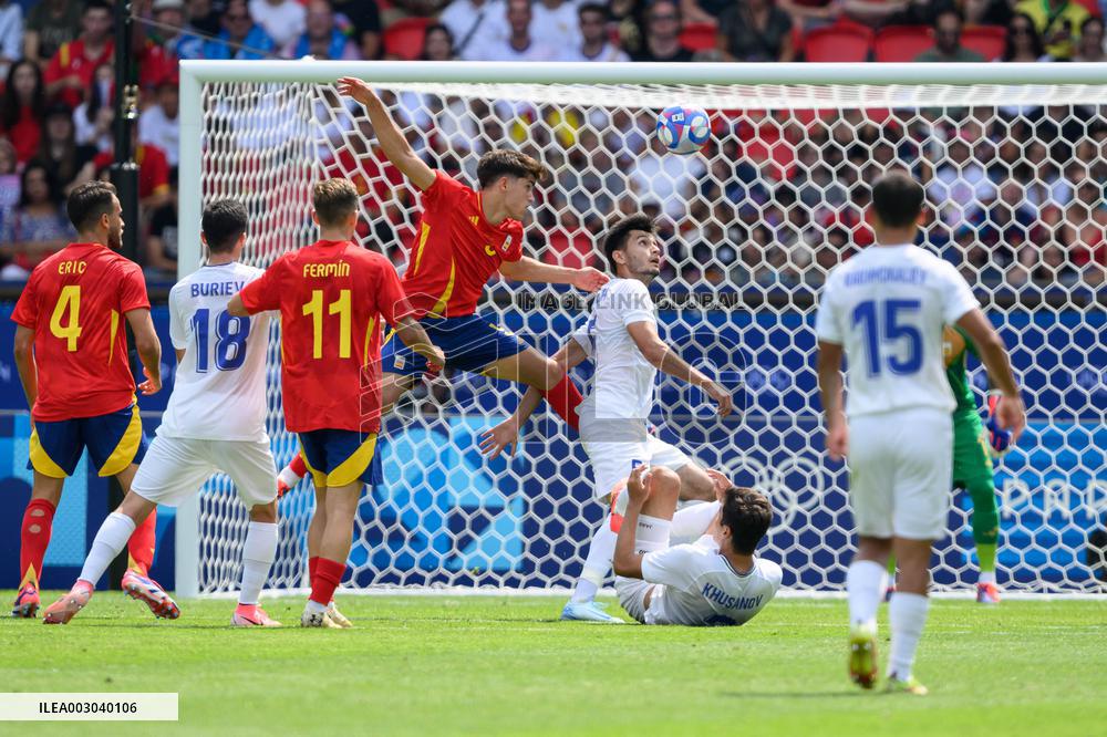 Paris 2024 - Uzbekistan v Spain