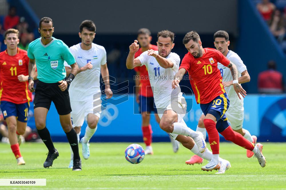 Paris 2024 - Uzbekistan v Spain