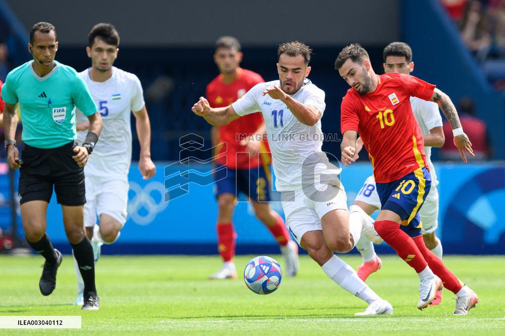 Paris 2024 - Uzbekistan v Spain