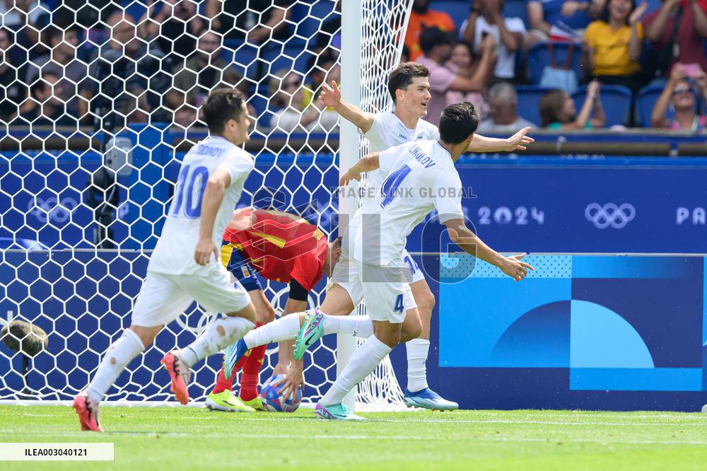 Paris 2024 - Uzbekistan v Spain