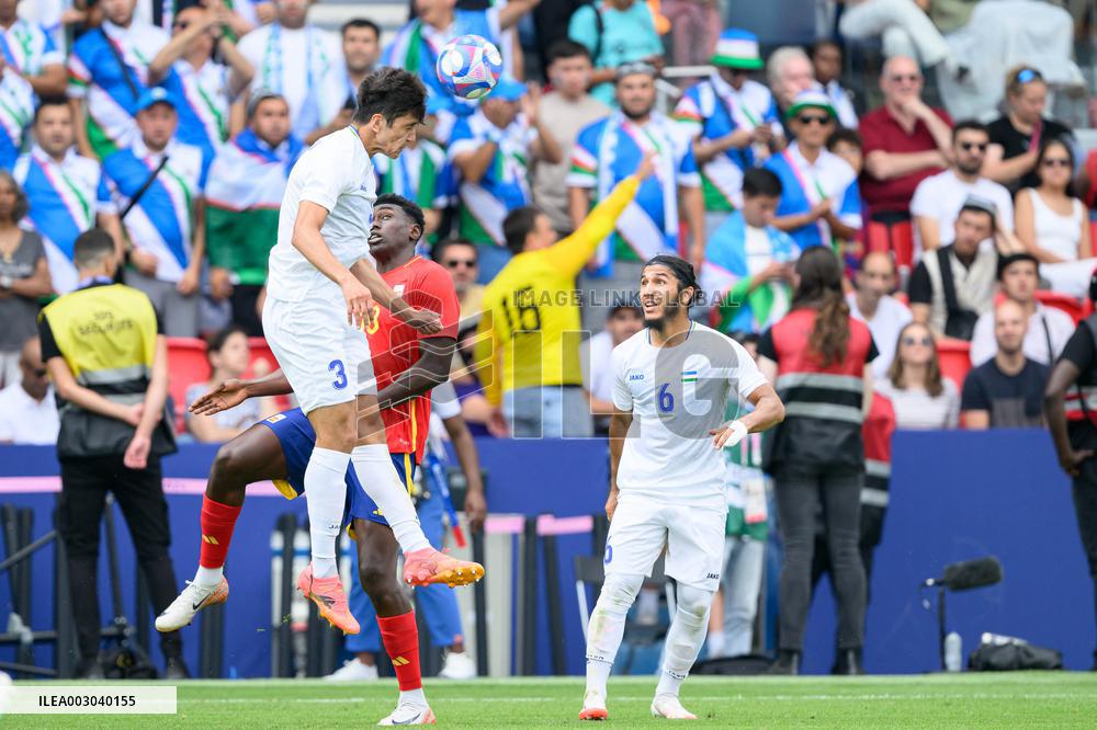 Paris 2024 - Uzbekistan v Spain