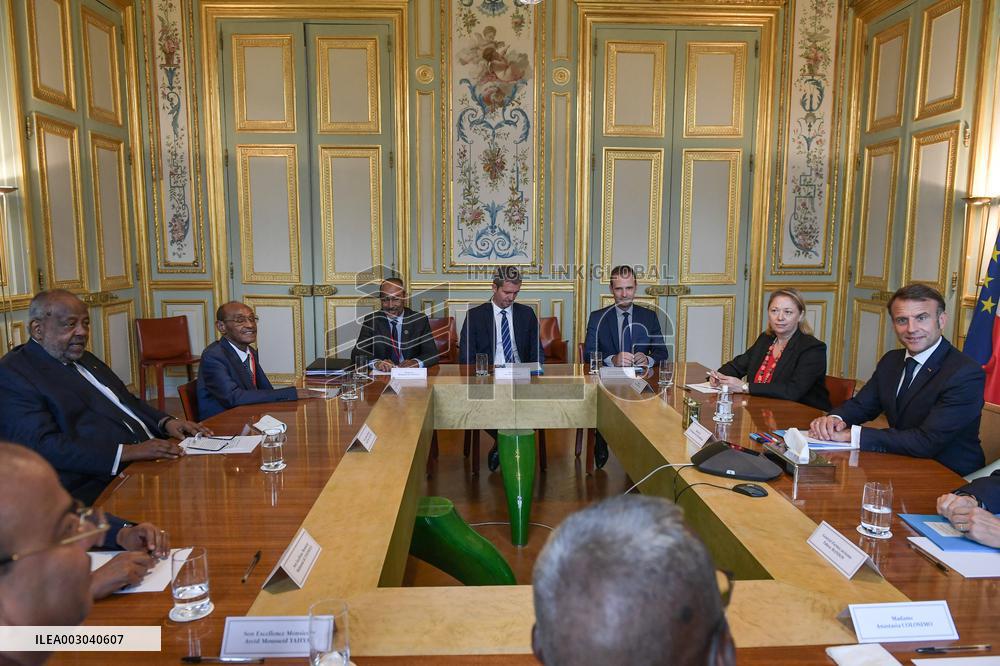 Macron Meets Djibouti’s President - Paris