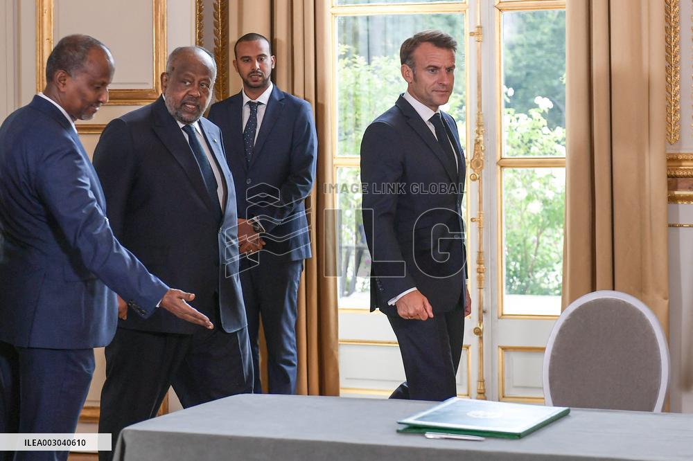 Macron Meets Djibouti’s President - Paris