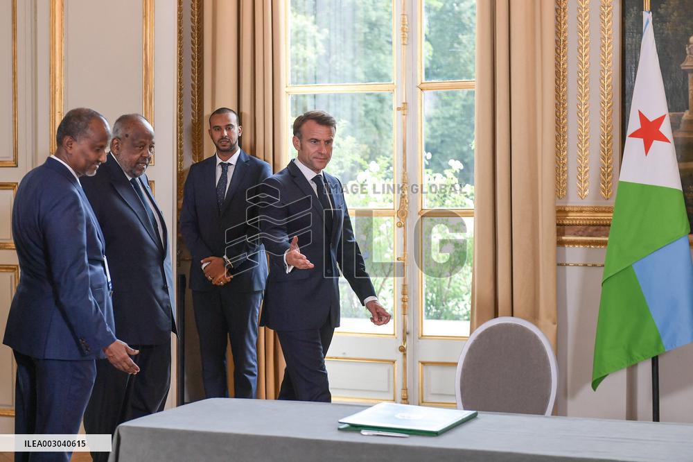 Macron Meets Djibouti’s President - Paris