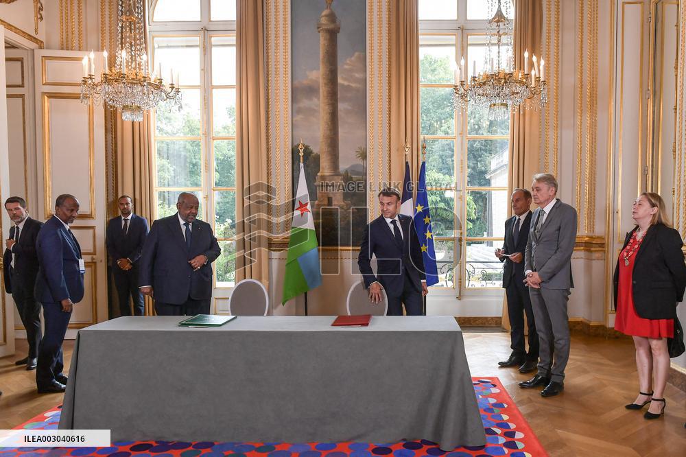 Macron Meets Djibouti’s President - Paris