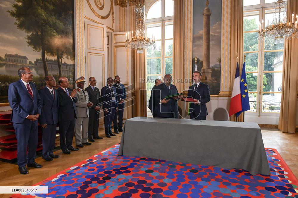 Macron Meets Djibouti’s President - Paris