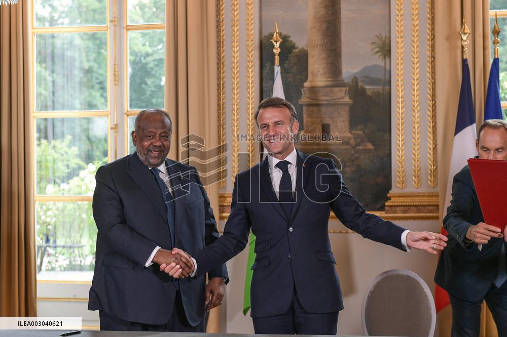 Macron Meets Djibouti’s President - Paris