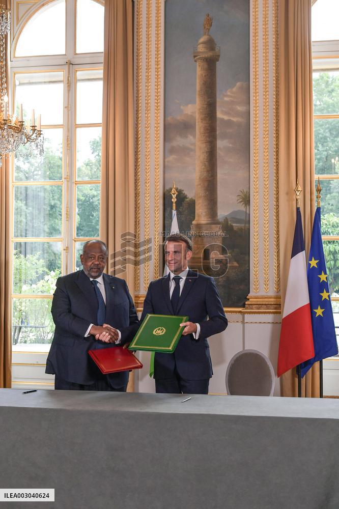 Macron Meets Djibouti’s President - Paris