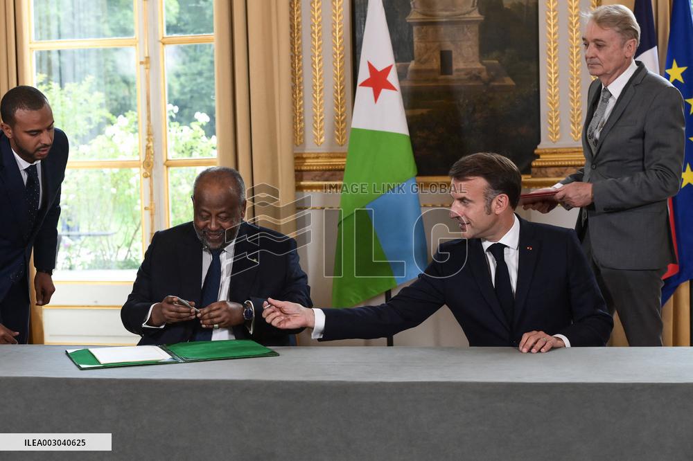 Macron Meets Djibouti’s President - Paris