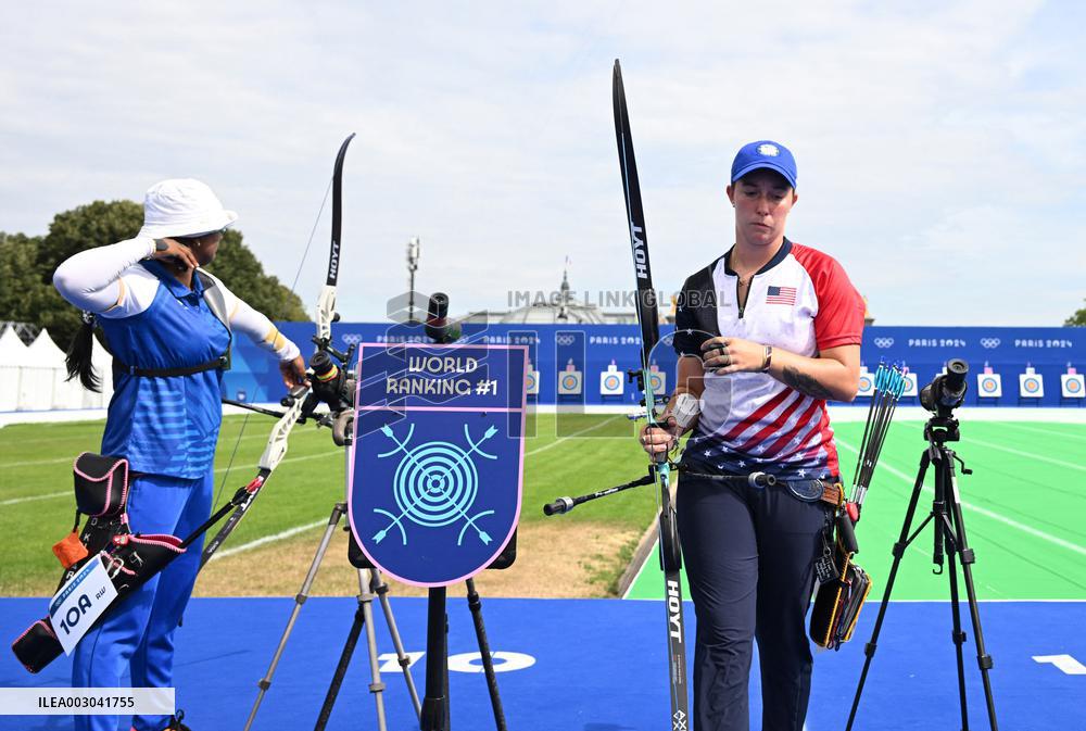 (PARIS2024)FRANCE-PARIS-ARCHERY-WOMEN'S INDIVIDUAL RANKING ROUND