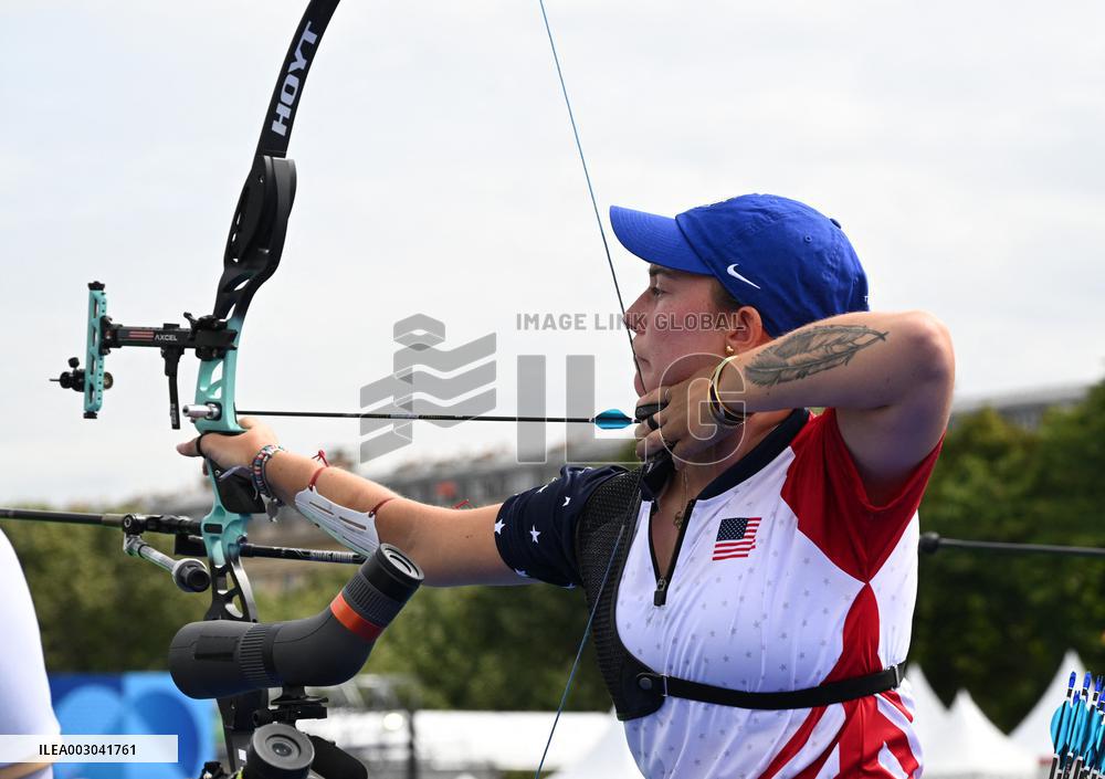 (PARIS2024)FRANCE-PARIS-ARCHERY-WOMEN'S INDIVIDUAL RANKING ROUND