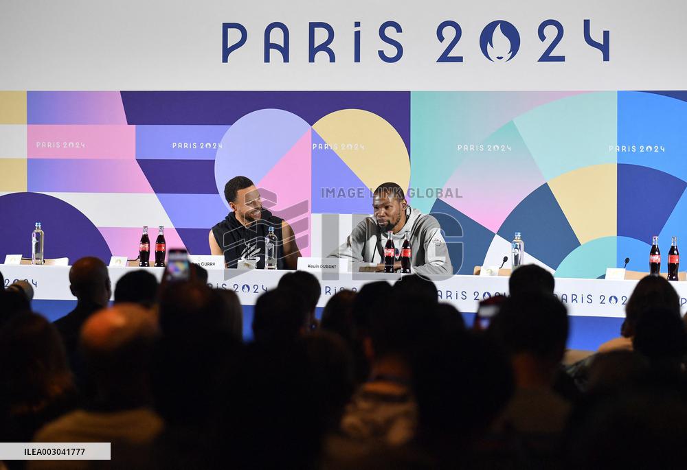 (PARIS2024)FRANCE-PARIS-U.S.-MEN'S BASKETBALL-PRESS CONFERENCE