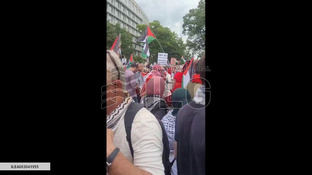 US: Pro-Palestine Protesters Clash With Police In D.C. As Netanyahu Addresses Congress 2