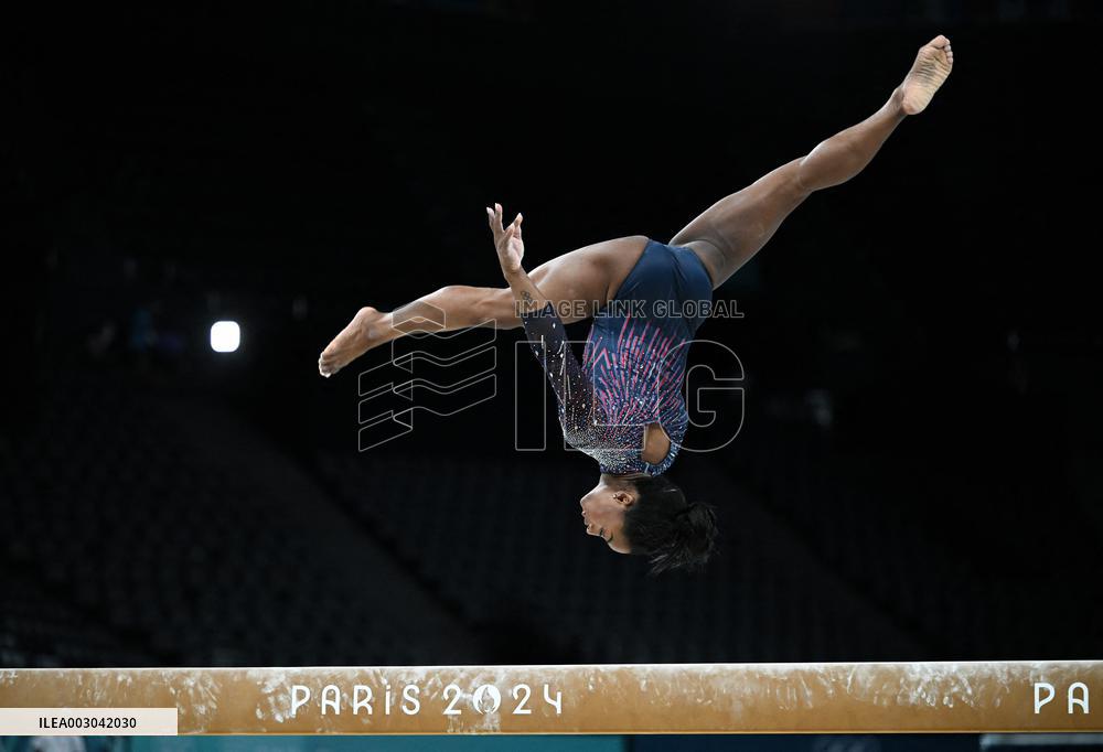 (PARIS2024)FRANCE-PARIS-ARTISTIC GYMNASTICS-TRAINING