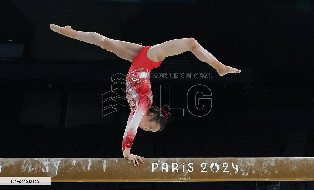 (PARIS2024)FRANCE-PARIS-ARTISTIC GYMNASTICS-TRAINING