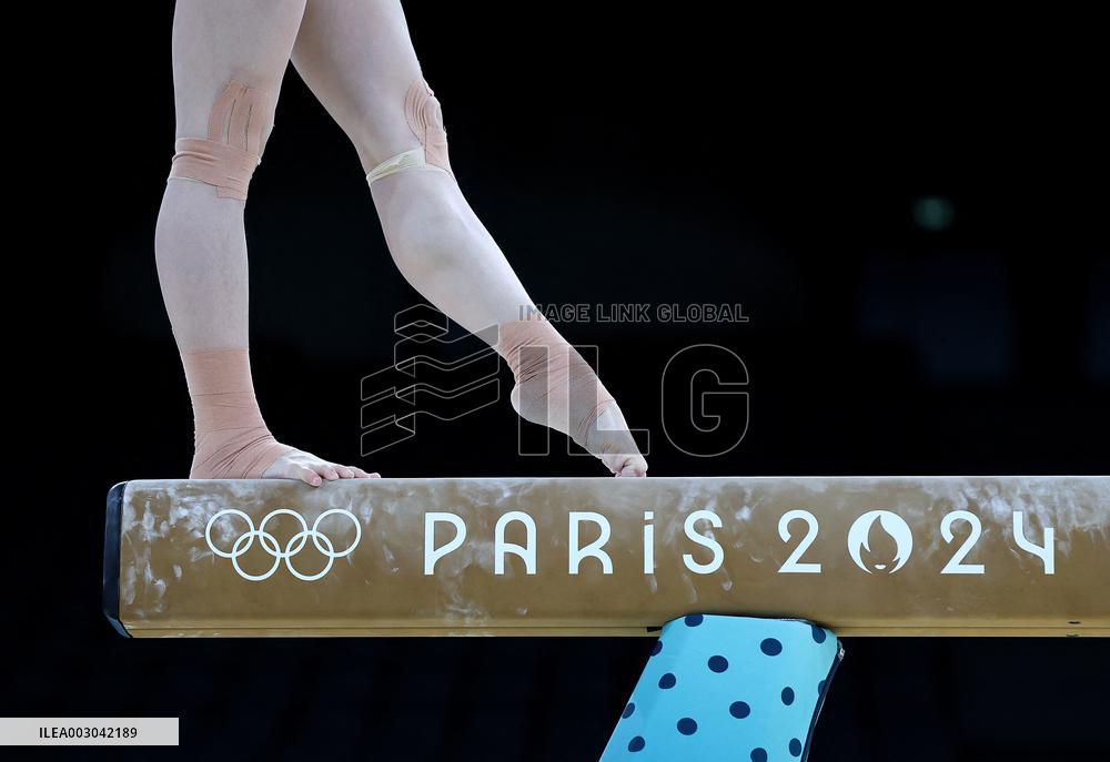 (PARIS2024)FRANCE-PARIS-ARTISTIC GYMNASTICS-TRAINING