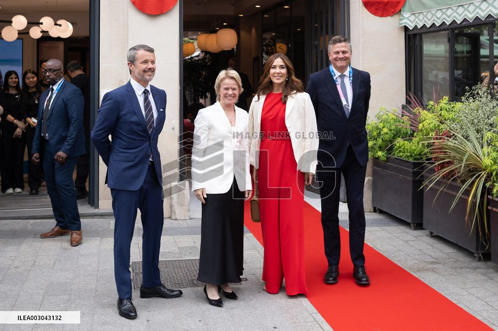 King and Queen of Denmark Inaugurate the Denmark Pavilion - Paris