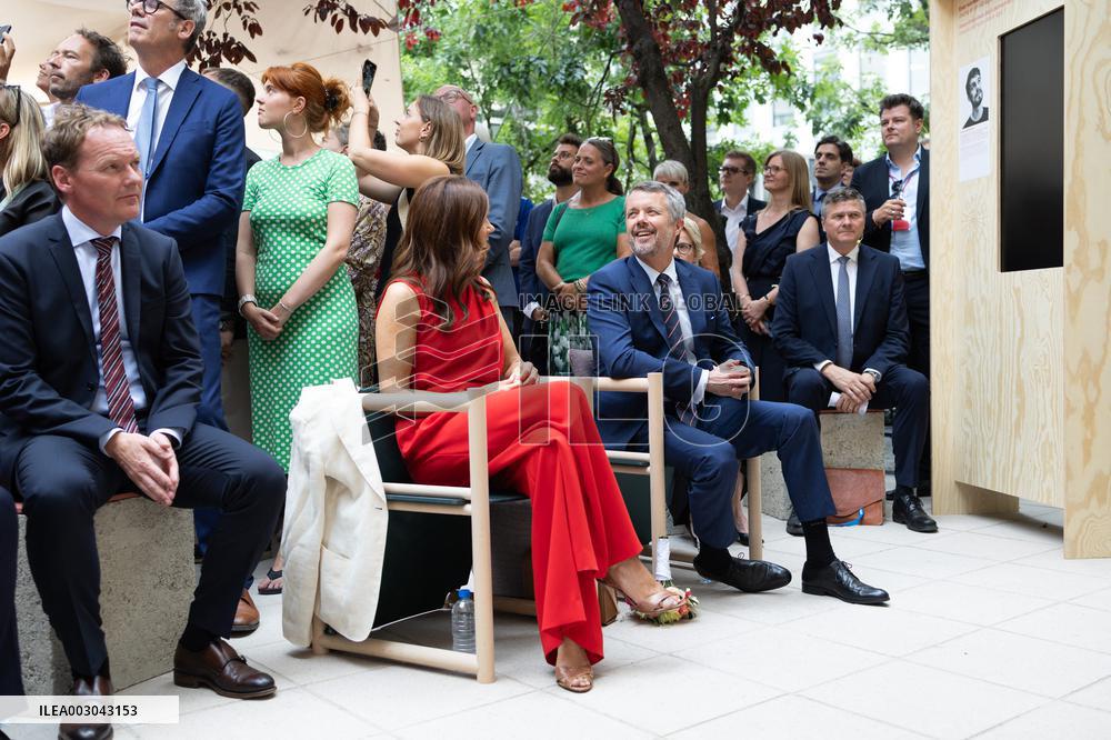 King and Queen of Denmark Inaugurate the Denmark Pavilion - Paris