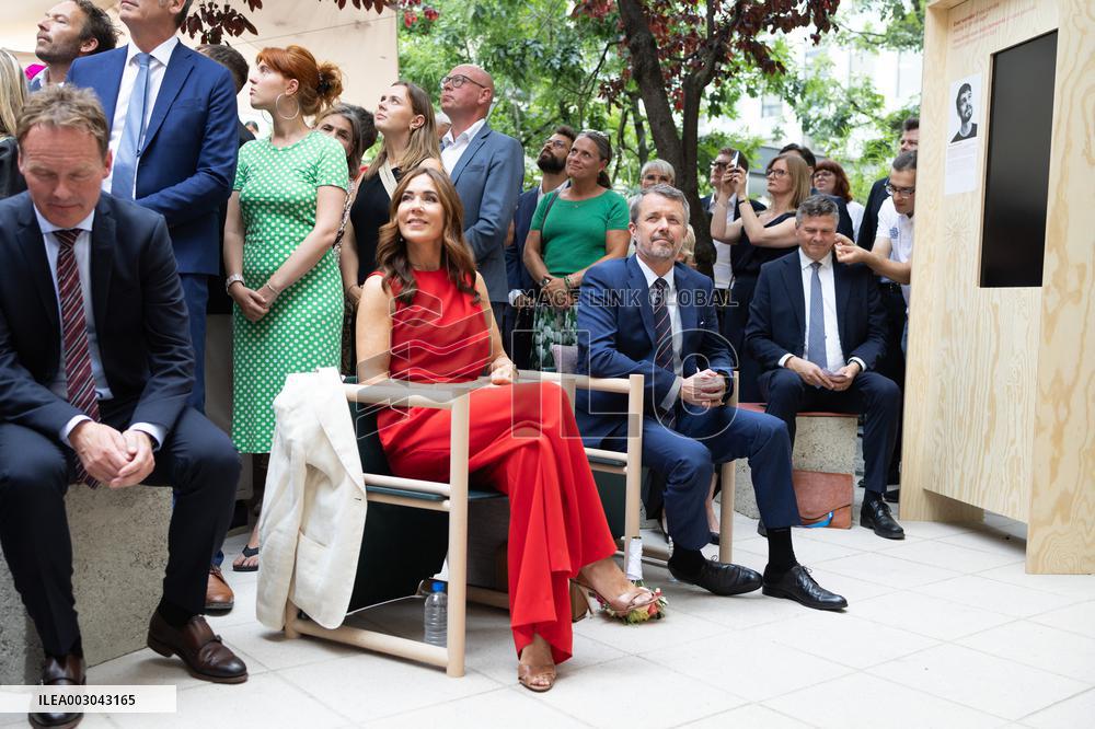 King and Queen of Denmark Inaugurate the Denmark Pavilion - Paris