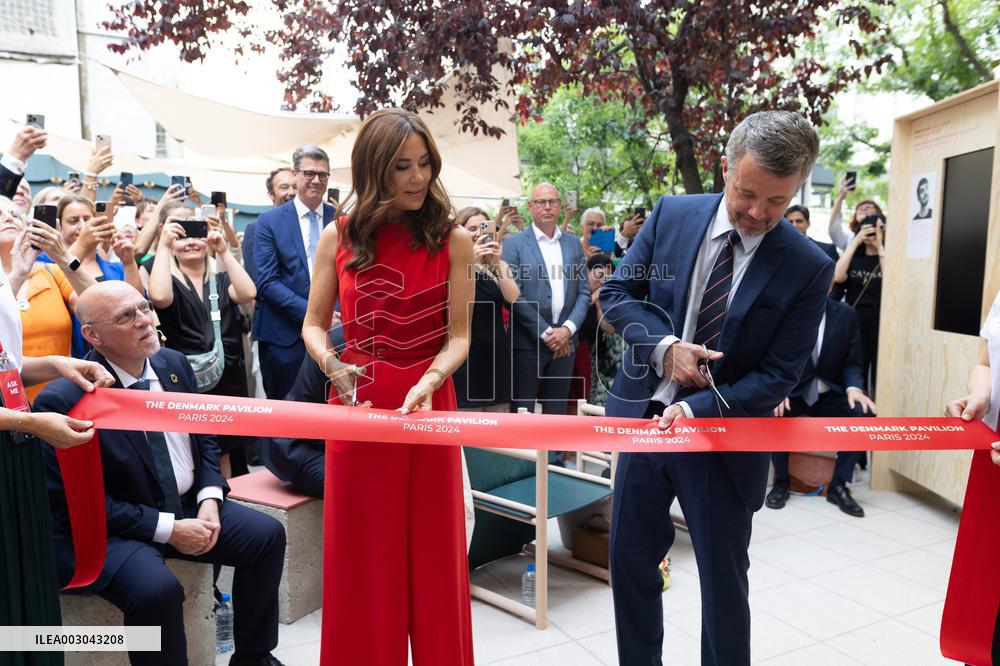 King and Queen of Denmark Inaugurate the Denmark Pavilion - Paris