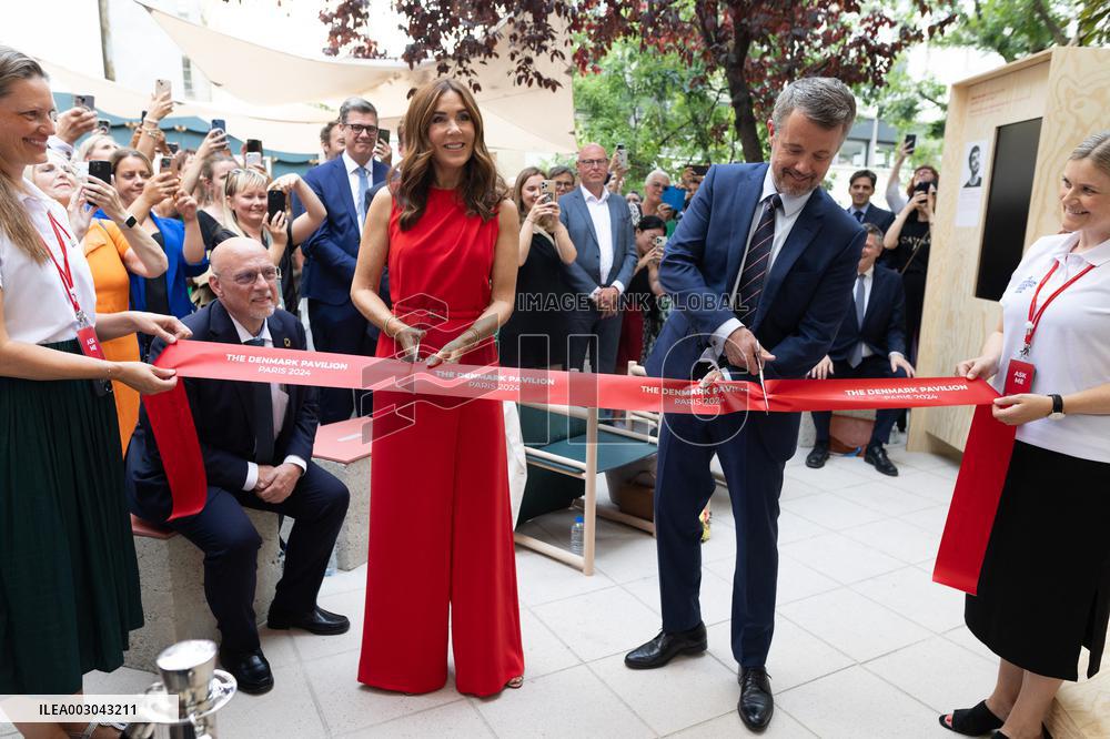 King and Queen of Denmark Inaugurate the Denmark Pavilion - Paris