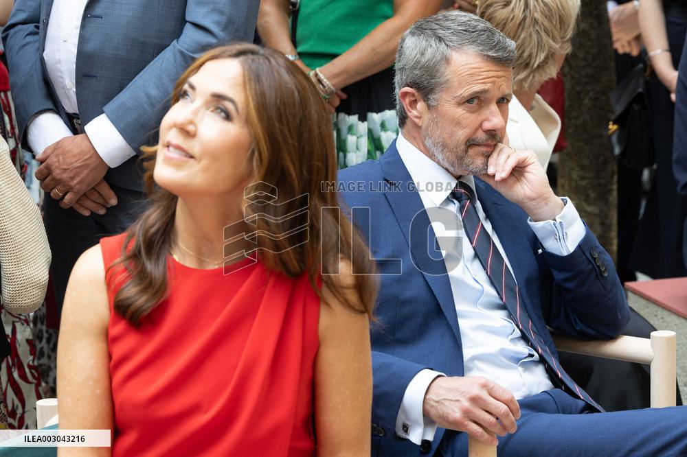 King and Queen of Denmark Inaugurate the Denmark Pavilion - Paris