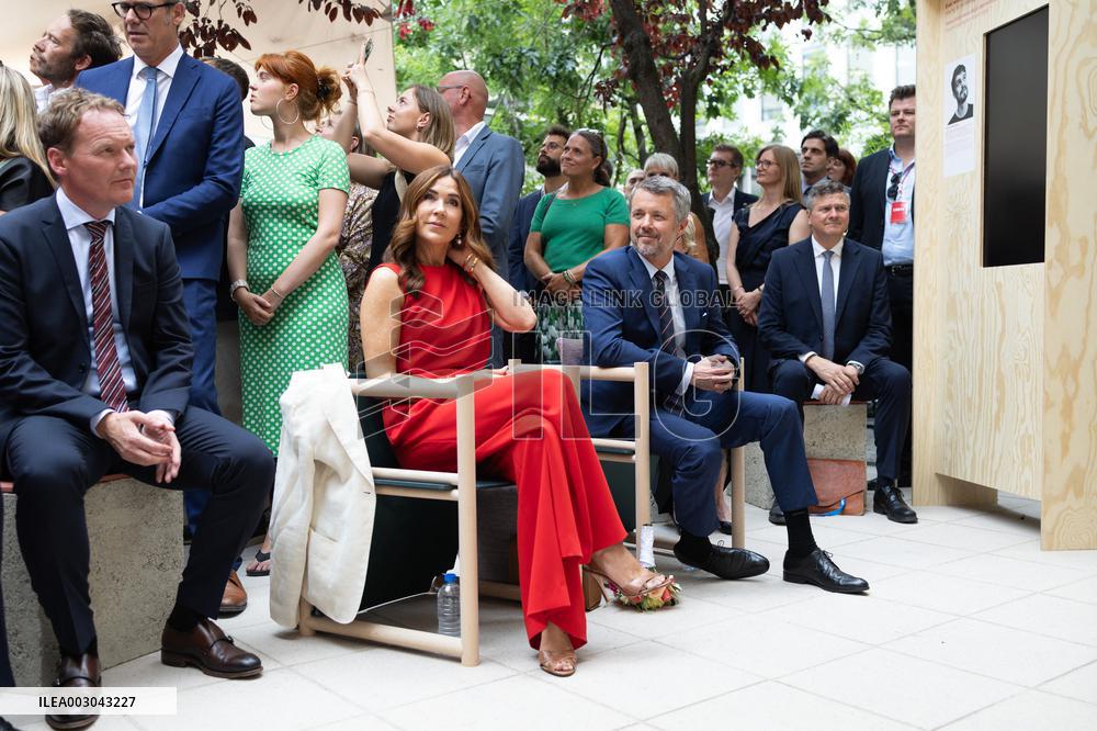 King and Queen of Denmark Inaugurate the Denmark Pavilion - Paris