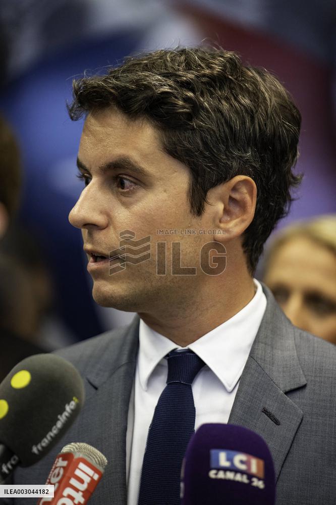 Paris 2024 - PM Attal Visits The ANSSI