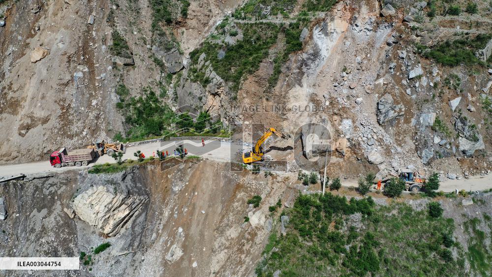 CHINA-GANSU-LONGNAN-HEAVY RAINFALL-RESTORATION (CN)