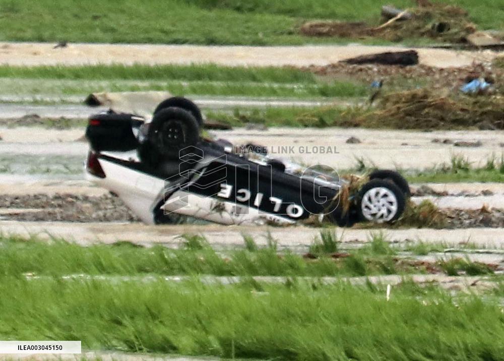 Heavy rain in northeastern Japan