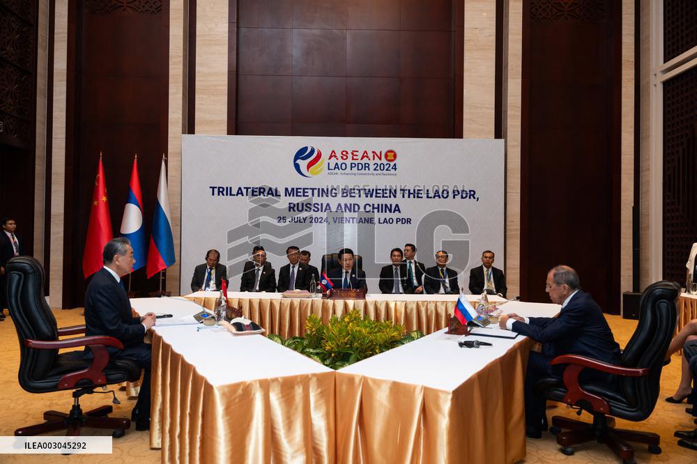 LAOS-VIENTIANE-CHINA-RUSSIA-LAOS-TRILATERAL MEETING