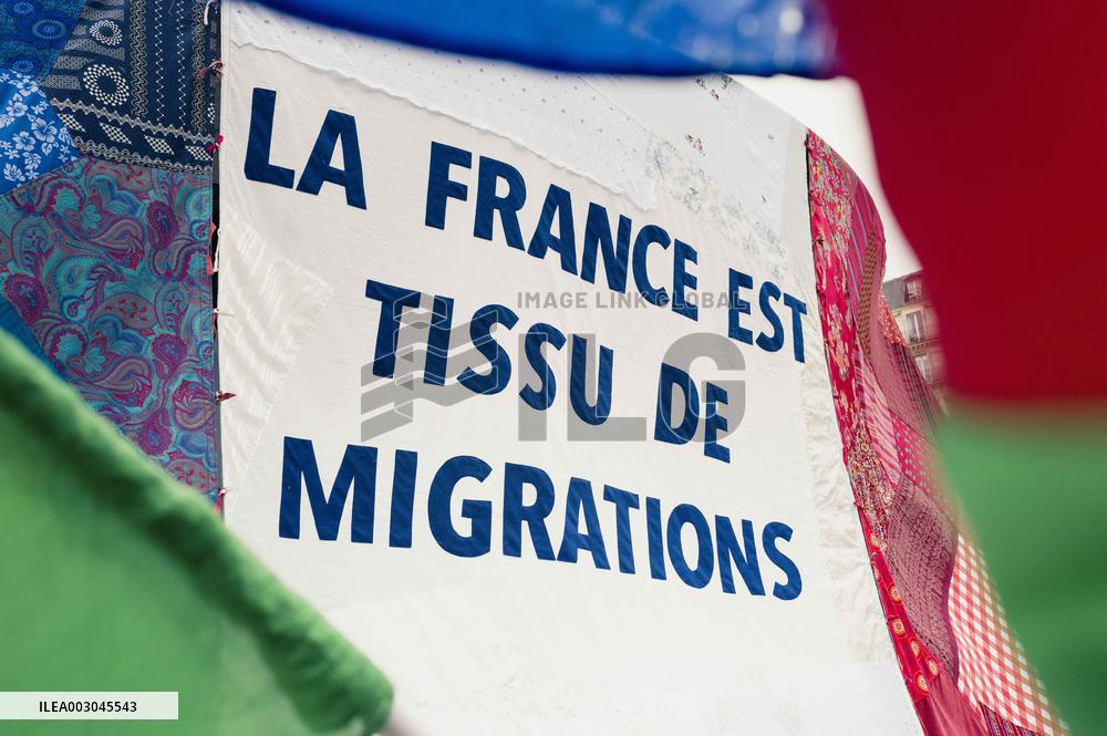 Paris 2024 - Demonstration Against The Opening Ceremony