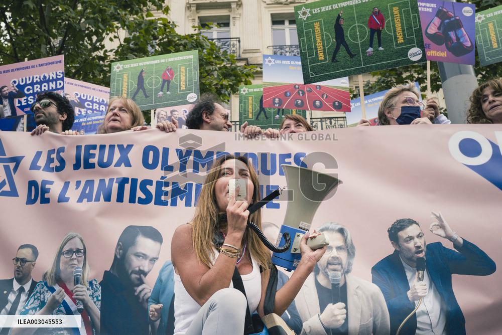 Paris 2024 - Demonstration Against The Opening Ceremony