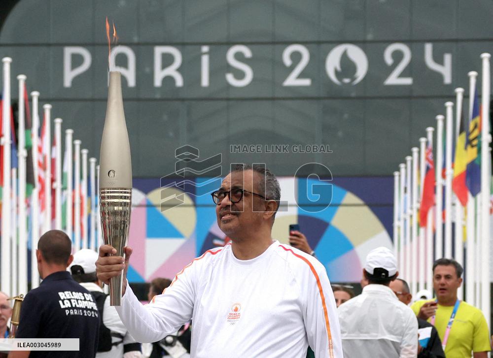 Paris 2024 - Olympic Village Torch Relay
