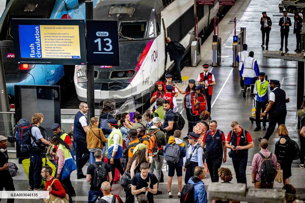 Massive Attack Halts Trains Across France