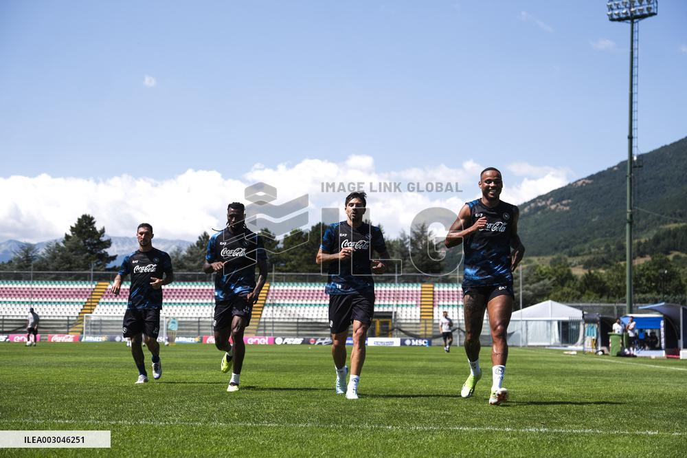 Italian soccer Serie A match - Napoli - Press Conference and Training