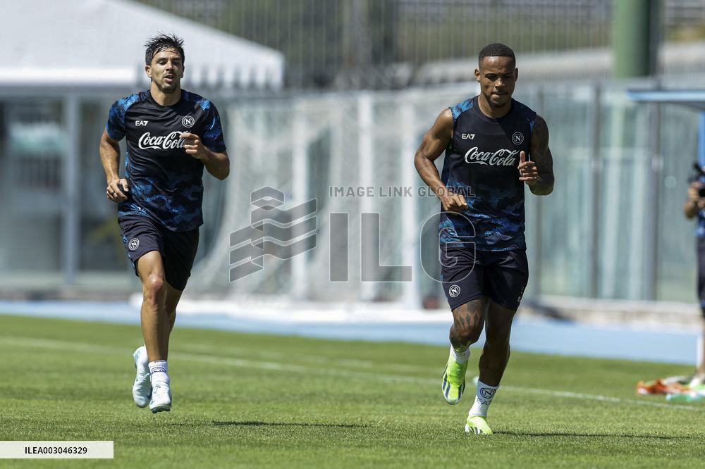 Italian soccer Serie A match - Napoli - Press Conference and Training