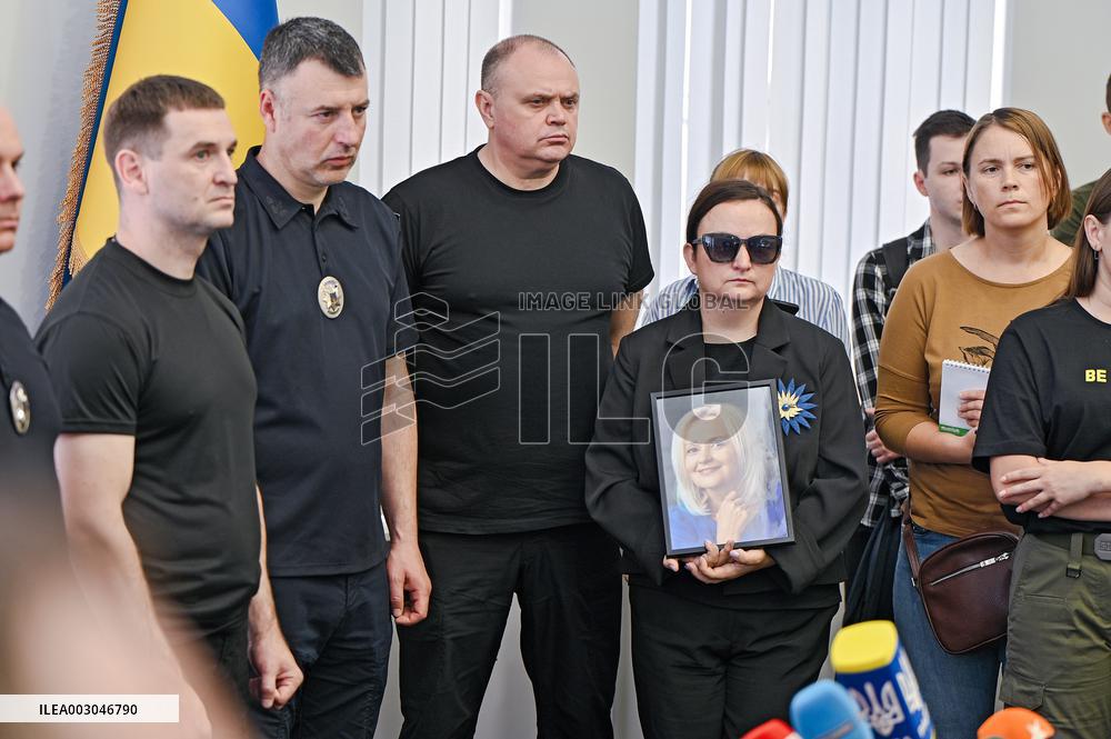 Briefing on murder of Iryna Farion in Lviv